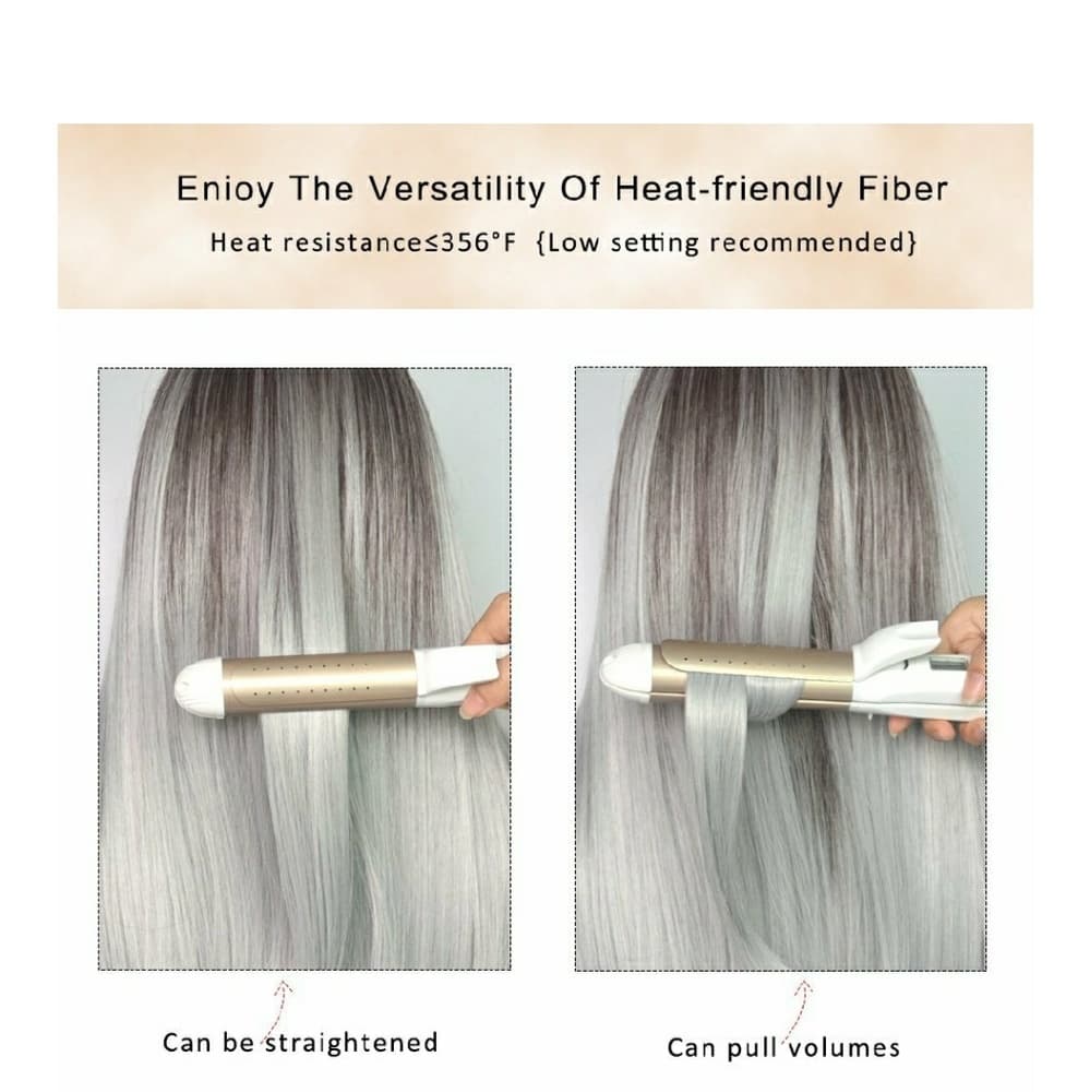 Ombre Gray Beauty Wig
