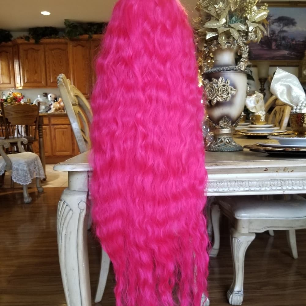Dark Pink Lace Front Wig 40-45 inches!! - Thumbnail 3
