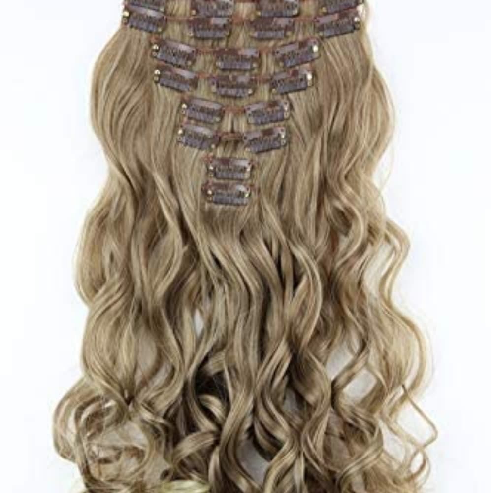 Brown Blonde Full Head Clip In Extension - Thumbnail 3