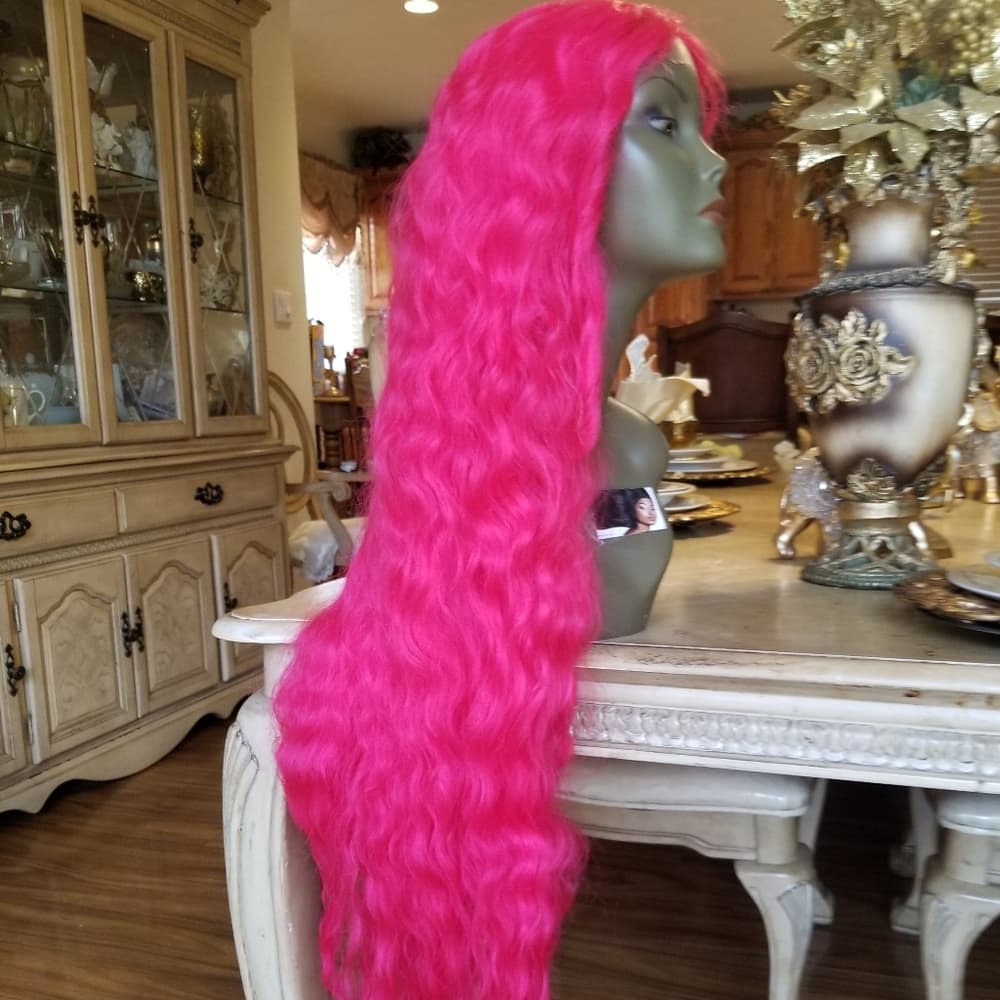 Dark Pink Lace Front Wig 40-45 inches!! - Thumbnail 13