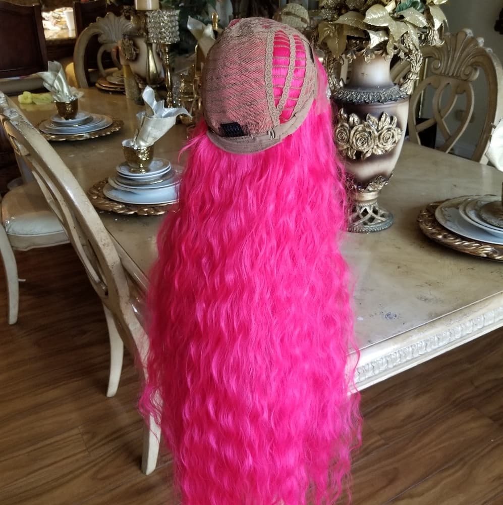 Dark Pink Lace Front Wig 40-45 inches!! - Thumbnail 2