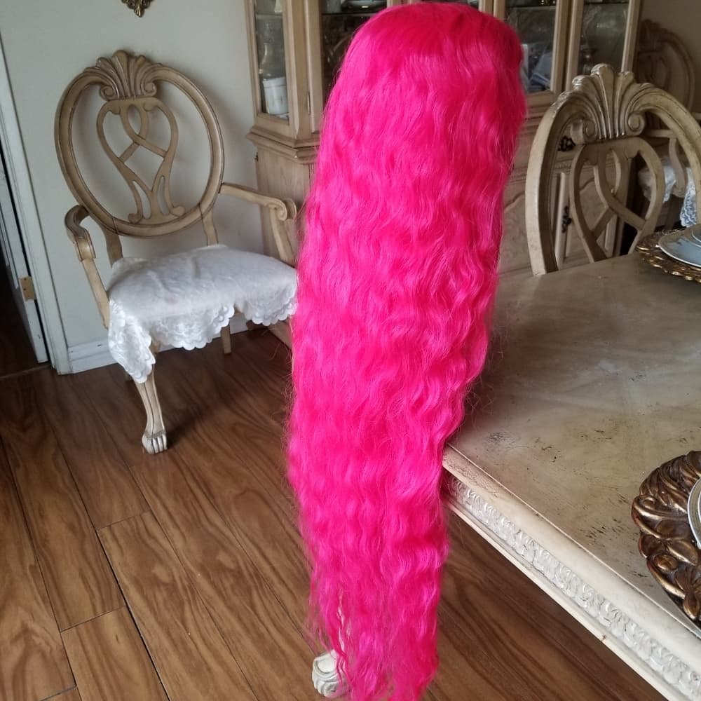 Dark Pink Lace Front Wig 40-45 inches!! - Thumbnail 6