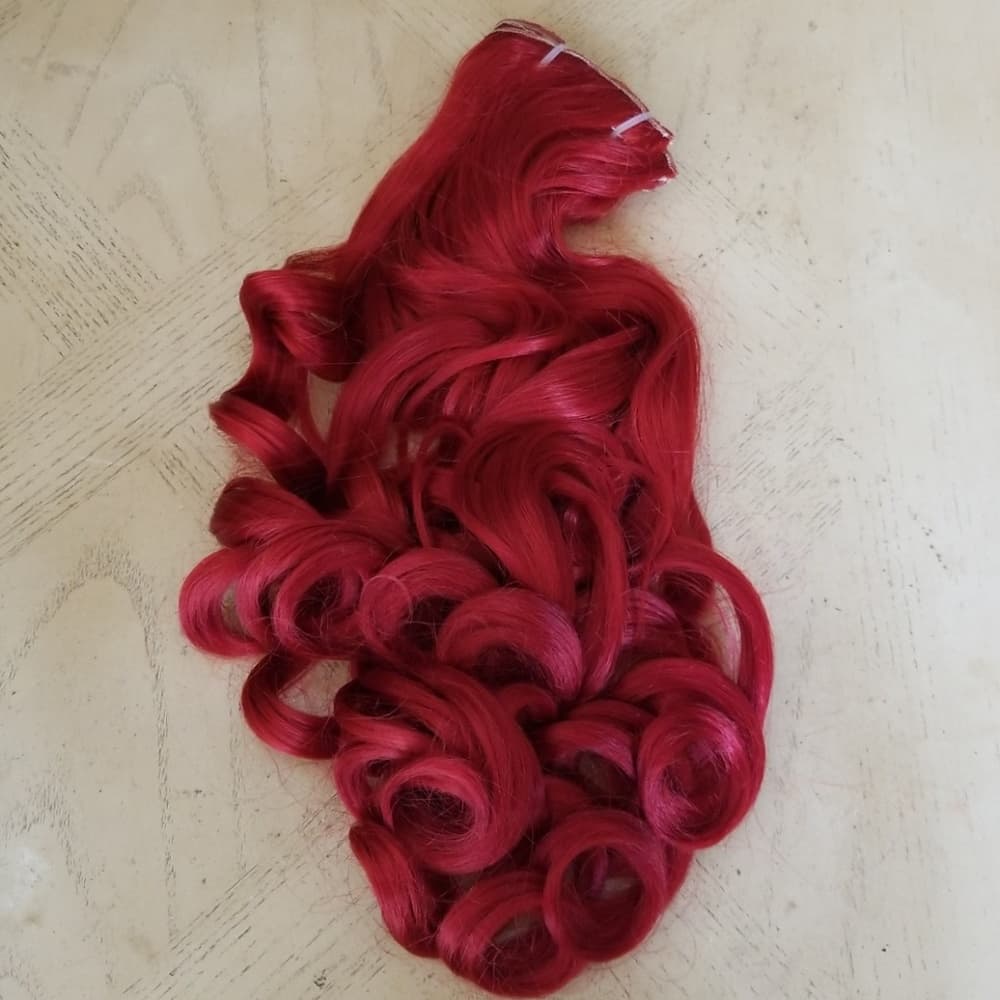 Intense Red Beauty Full Head clip in Extension - Thumbnail 4