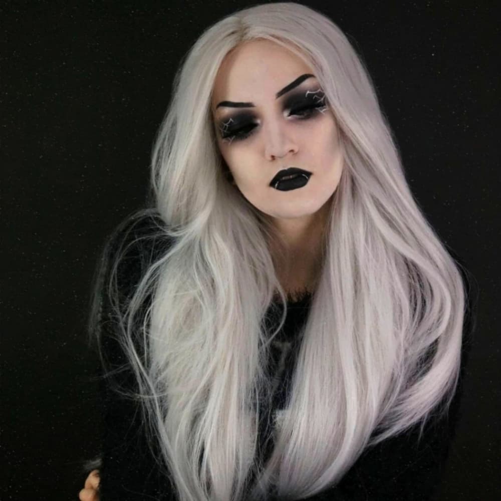 White Blonde Beauty Lace Front Wig