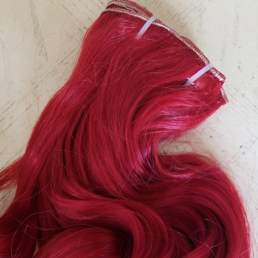 Intense Red Beauty Full Head clip in Extension