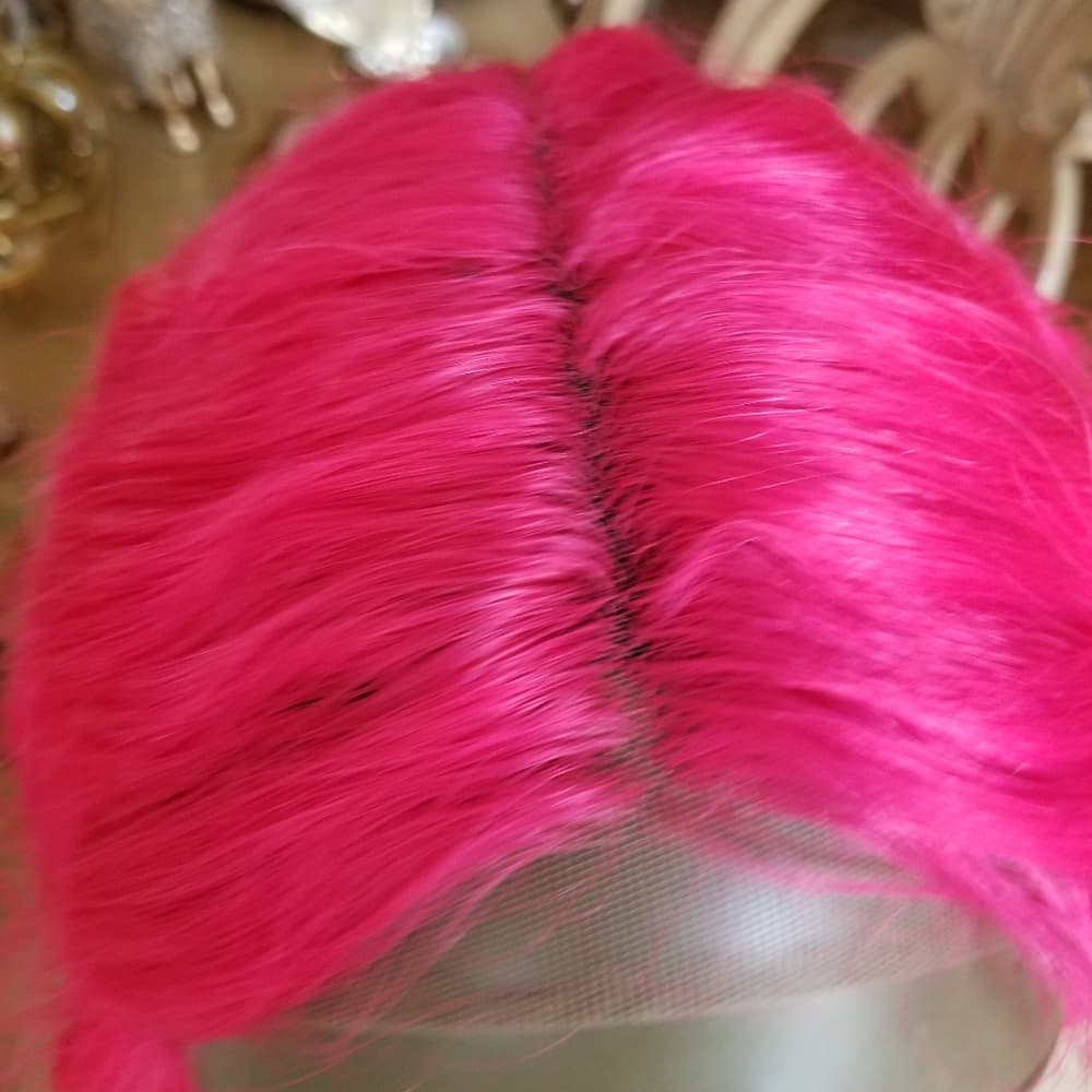 Dark Pink Lace Front Wig 40-45 inches!! - Thumbnail 11