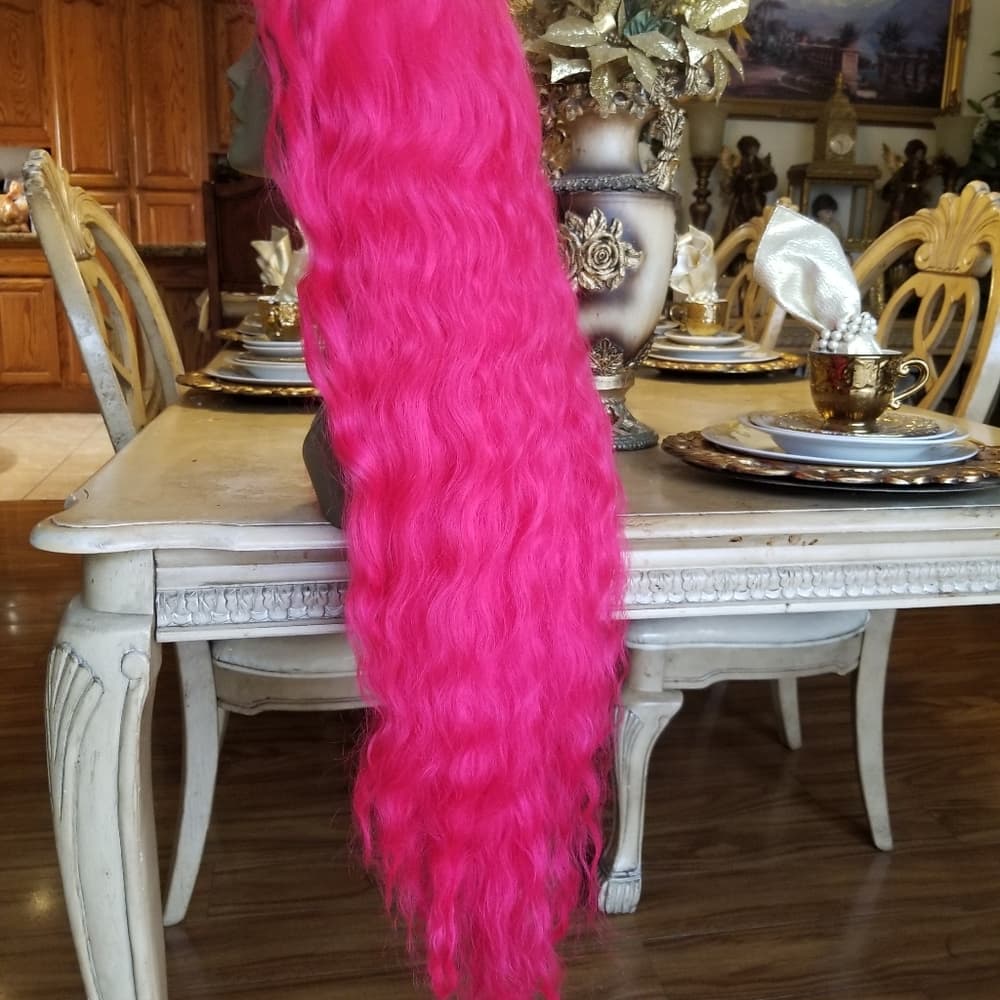 Dark Pink Lace Front Wig 40-45 inches!! - Thumbnail 10