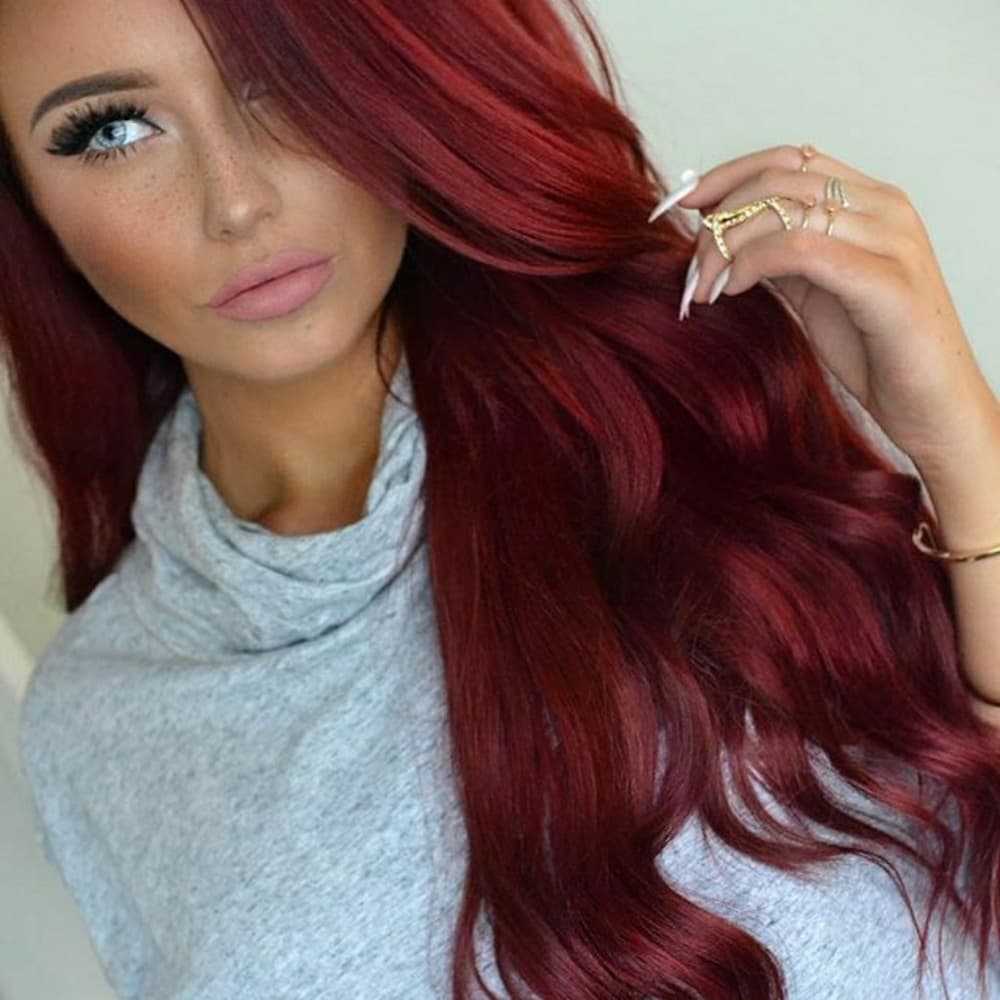 Red Beauty LaceFront Wig - Thumbnail 4