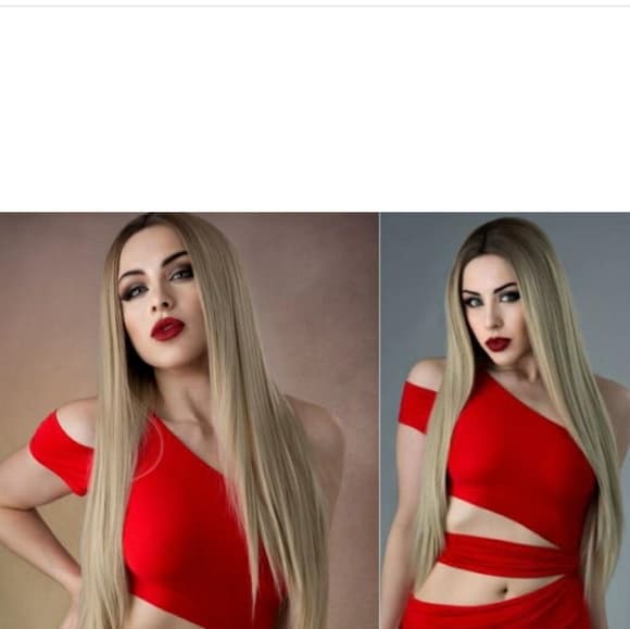 Ombre Blonde Beauty LaceFront Wig 22-25)6 inches! - Thumbnail 2