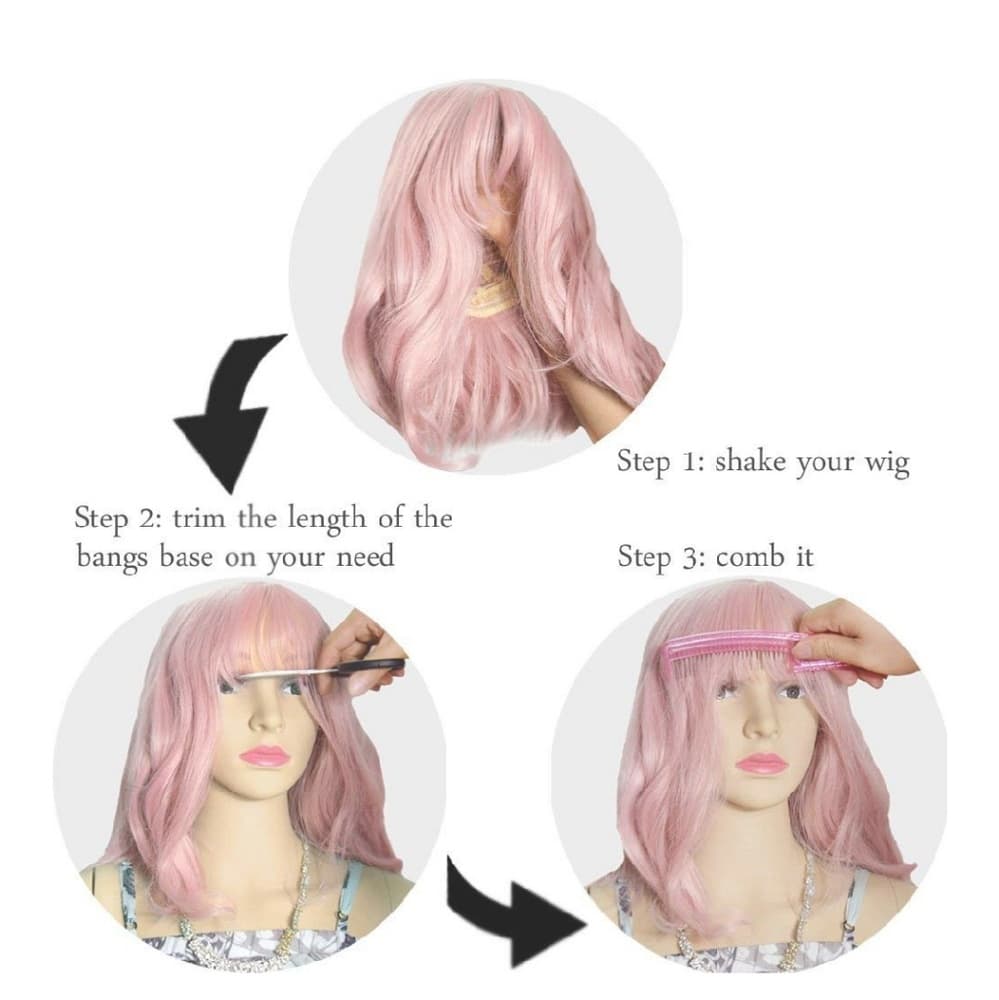 Pink Beauty Full Wig - Thumbnail 3