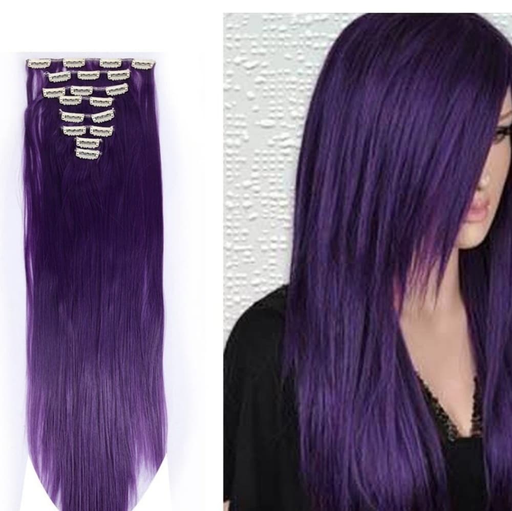 Purple Beauty Clip in Extension - Thumbnail 3