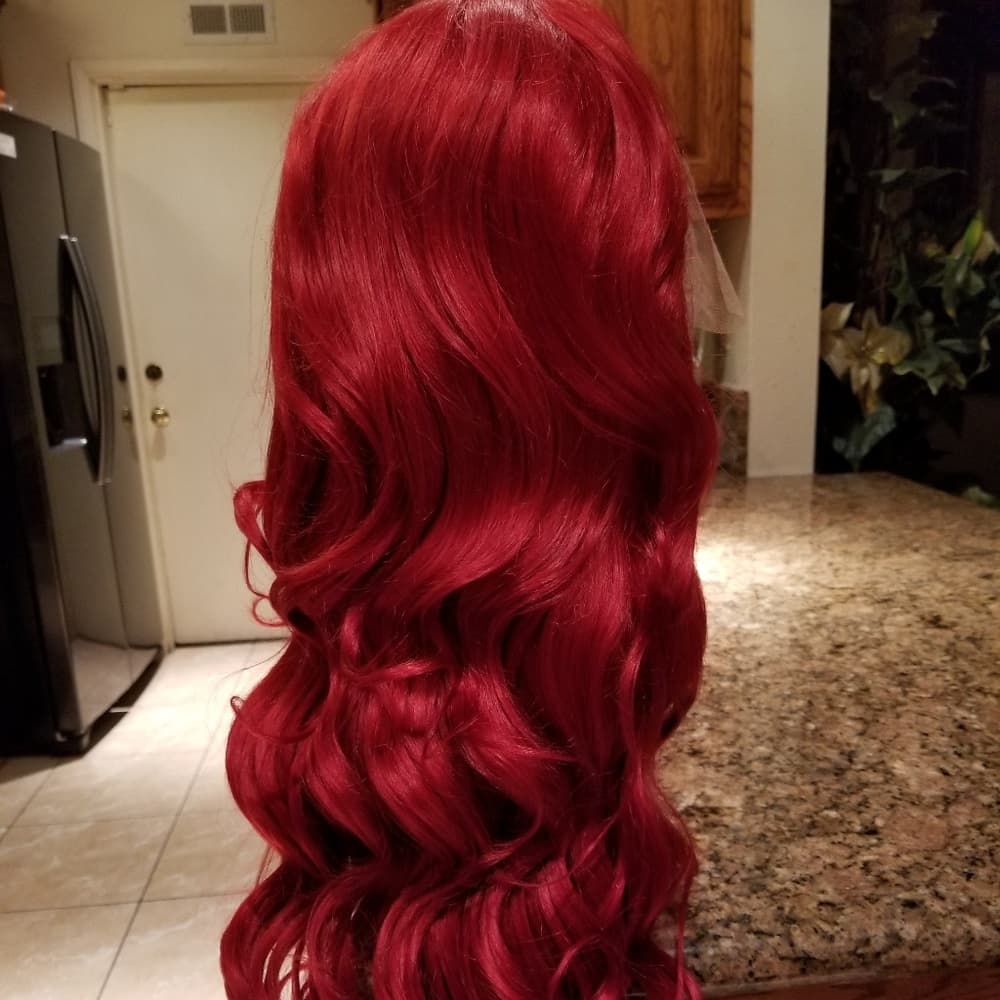 Dark Red Beauty Lace Front Wig - Thumbnail 2