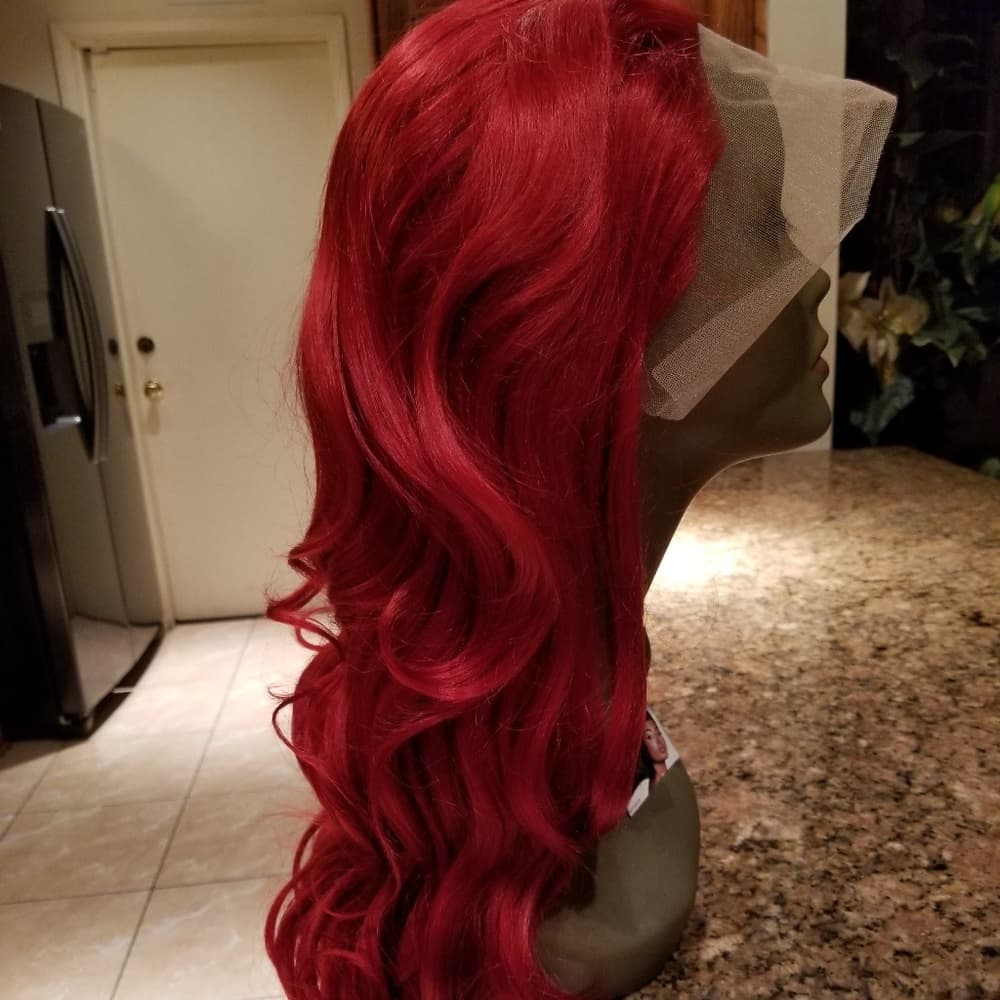 Dark Red Beauty Lace Front Wig - Thumbnail 3