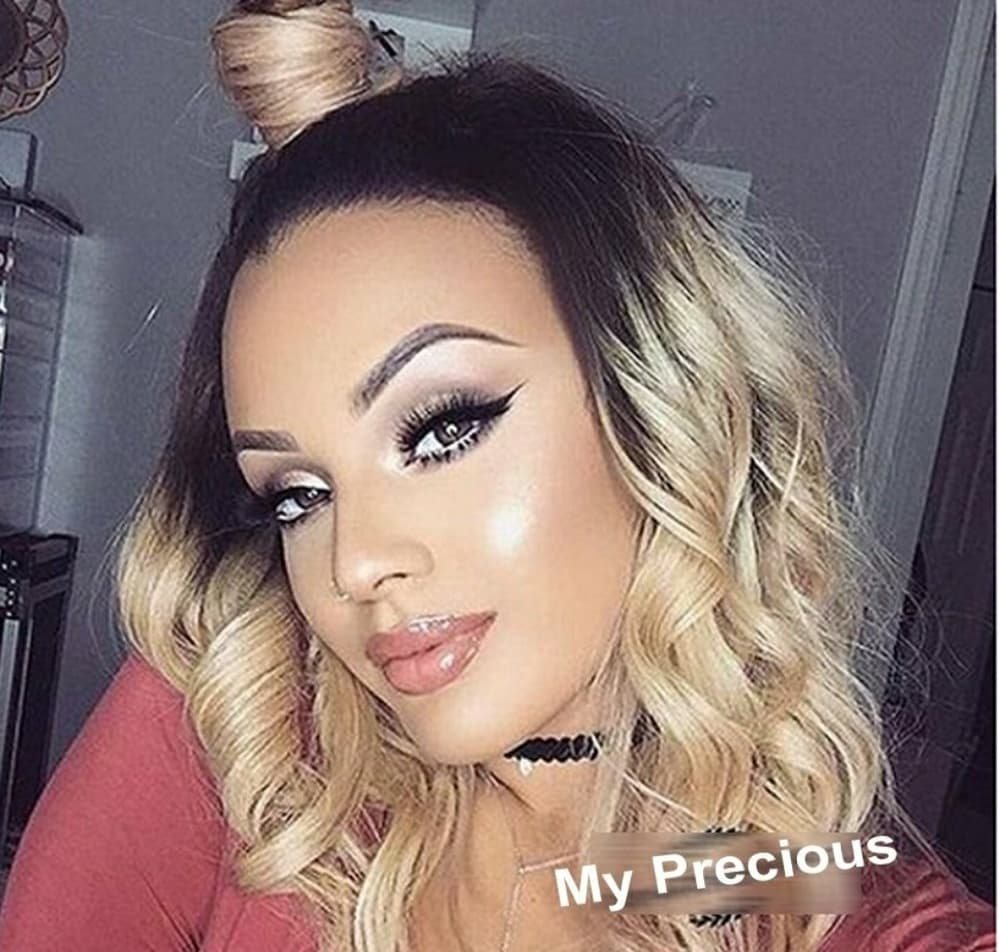Ombre Blonde Beauty LaceFront Wig Wig inches - Thumbnail 4