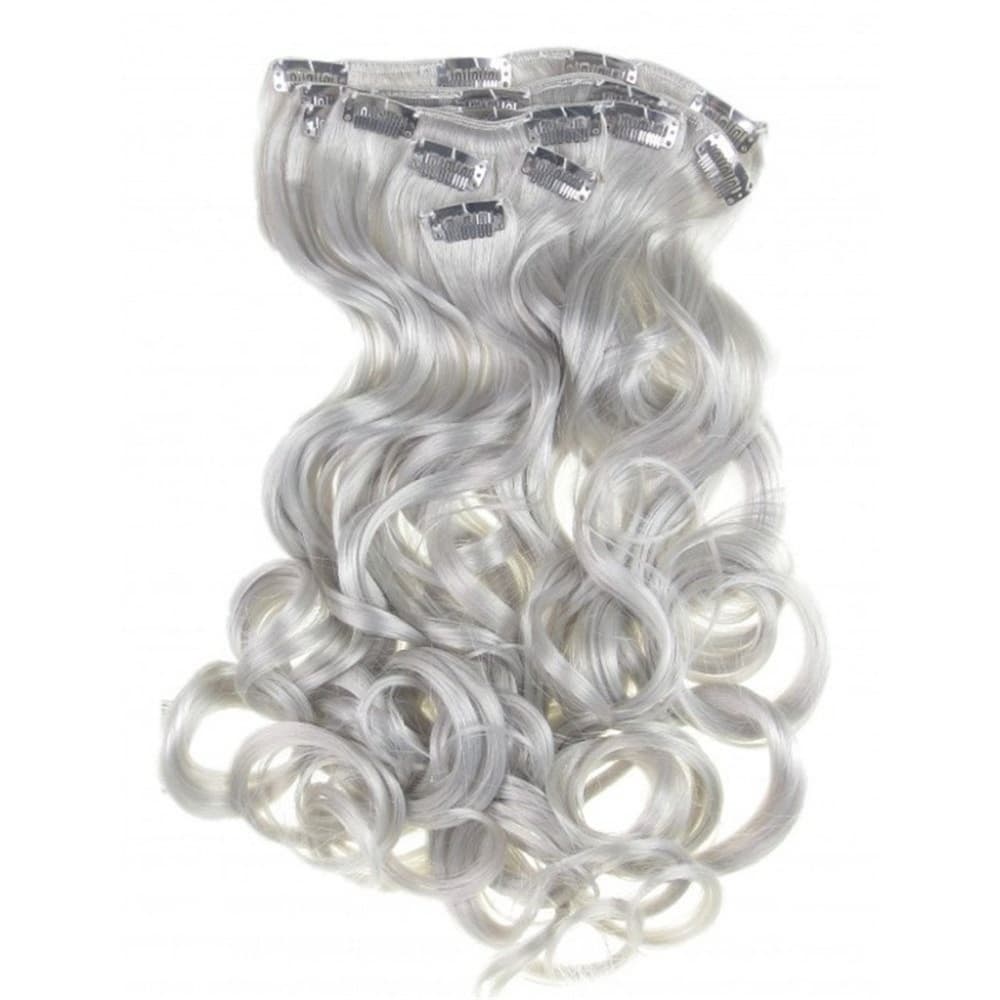 Silver White Clip in Extension - Thumbnail 3
