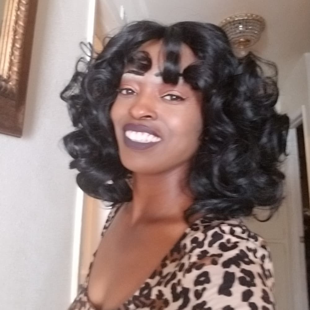 Black Big Curly Full Wig!! - Thumbnail 13