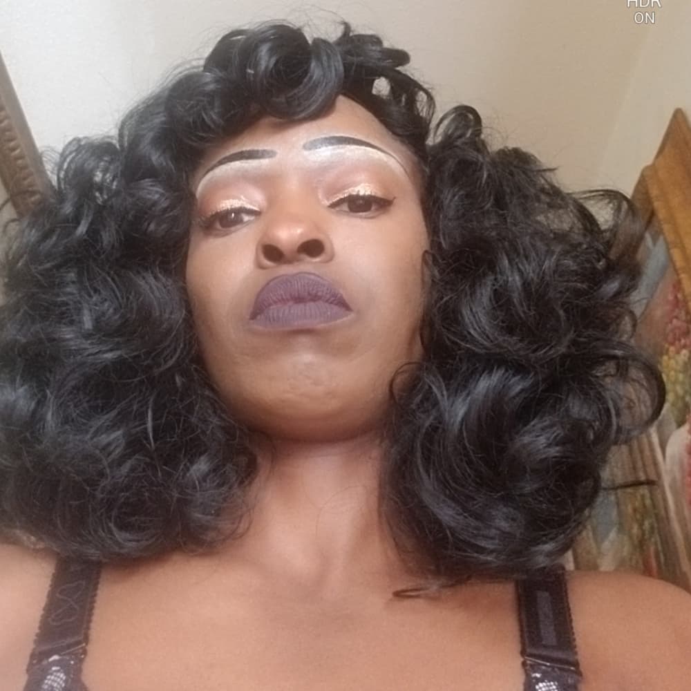 Black Big Curly Full Wig!! - Thumbnail 10