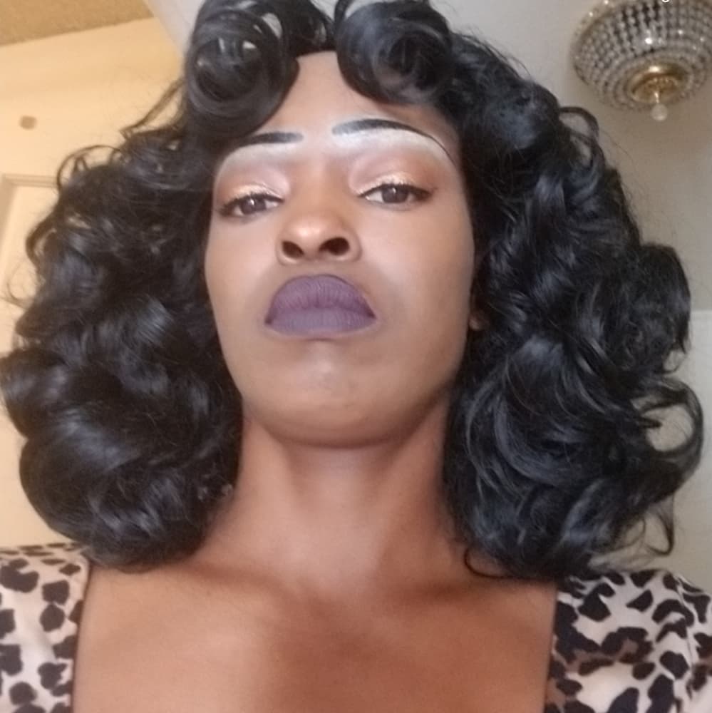 Black Big Curly Full Wig!! - Thumbnail 14
