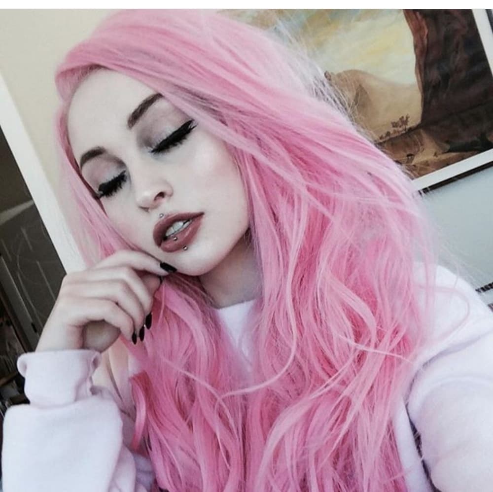 Pink Beauty Lace Front Wig - Thumbnail 2