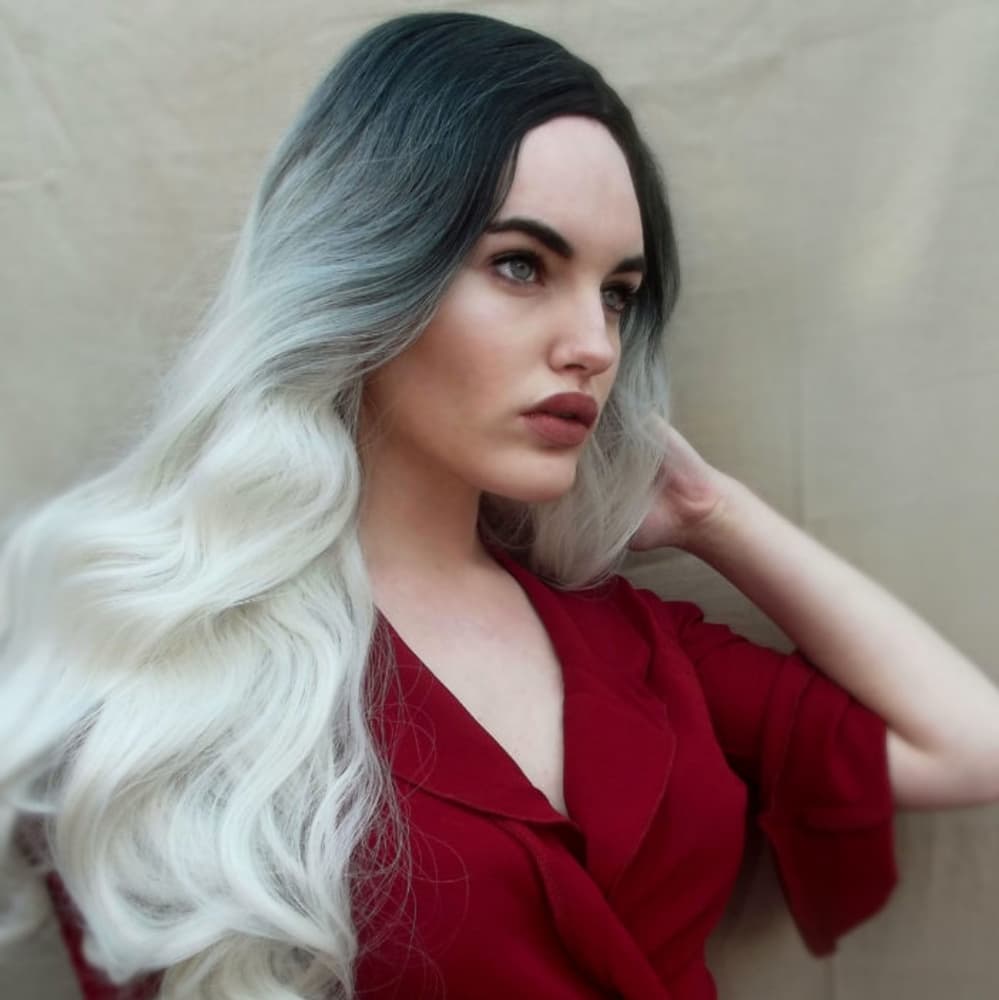 Ombre Blonde Lace Front Wig - Thumbnail 4
