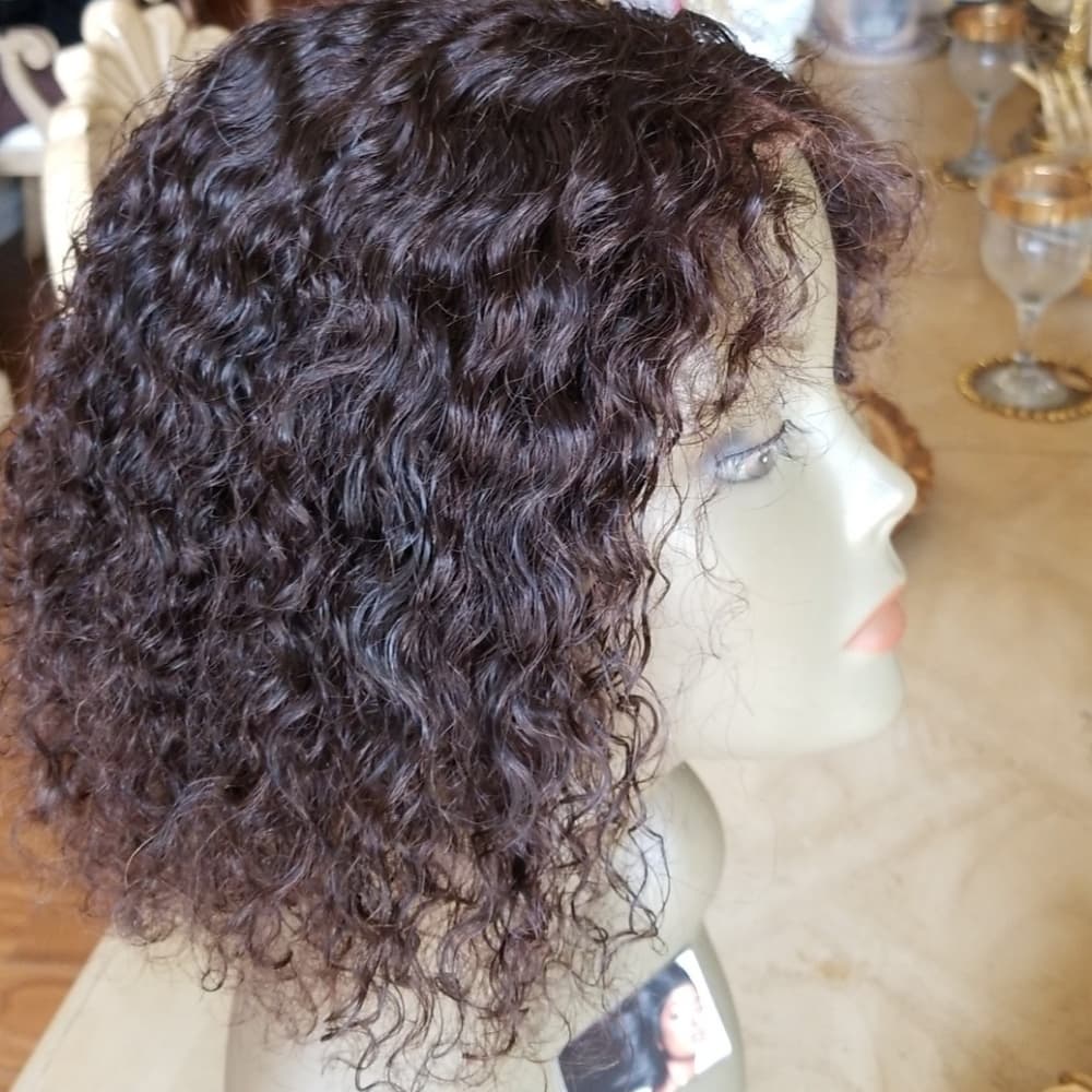 Used Human Hair Wig 8-10 inches - Thumbnail 2