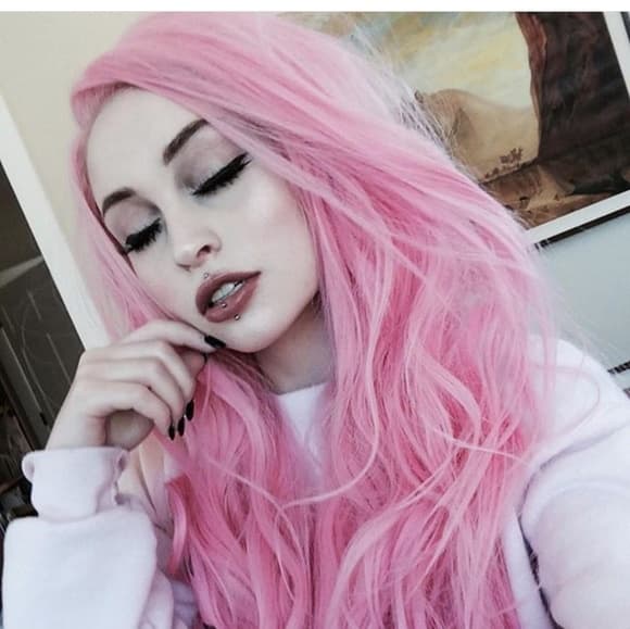 Pink Beauty Lace Front Wig - Thumbnail 3