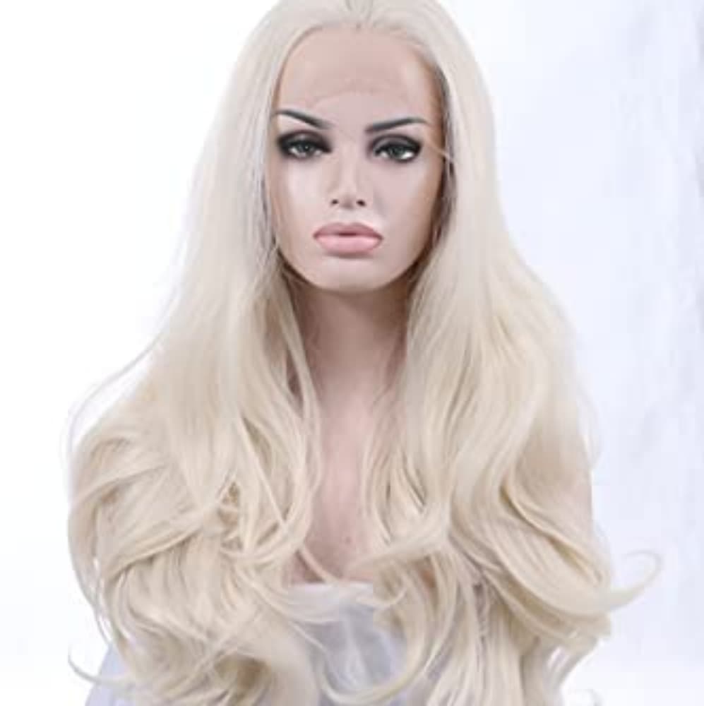 White Blonde Beauty Lace Front Wig - Thumbnail 2
