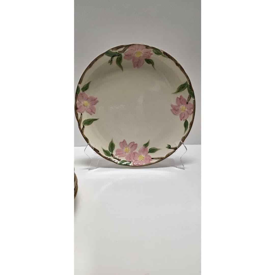 Vintage El Rancho Dinner Plate Hand Painted Desert Rose Pre Fanciscan