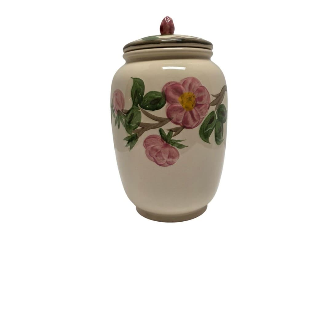Vintage Franciscan Desert Rose Biscuit Barrel - Made in England - Hand Painted