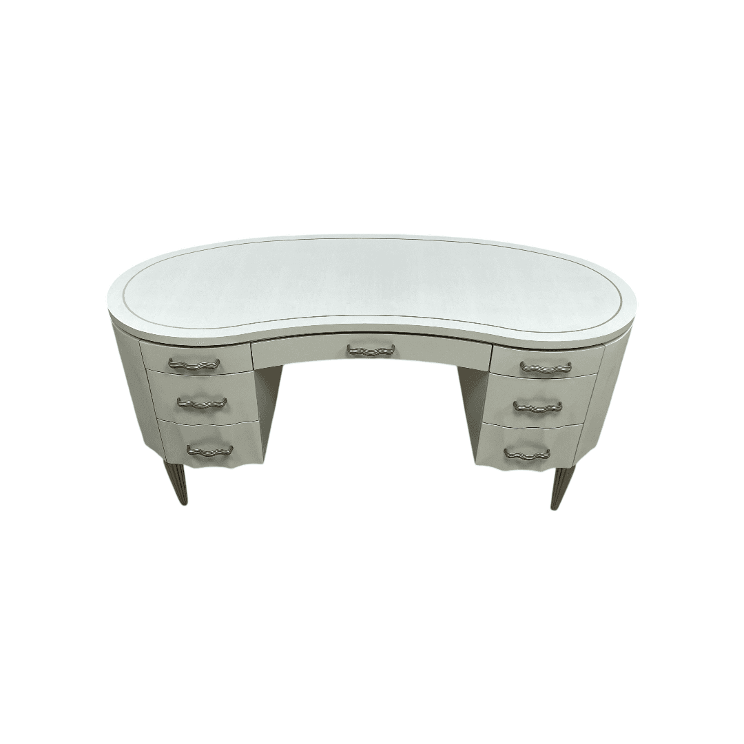 Michael Amini London Place Oval Executive Desk - Thumbnail 3