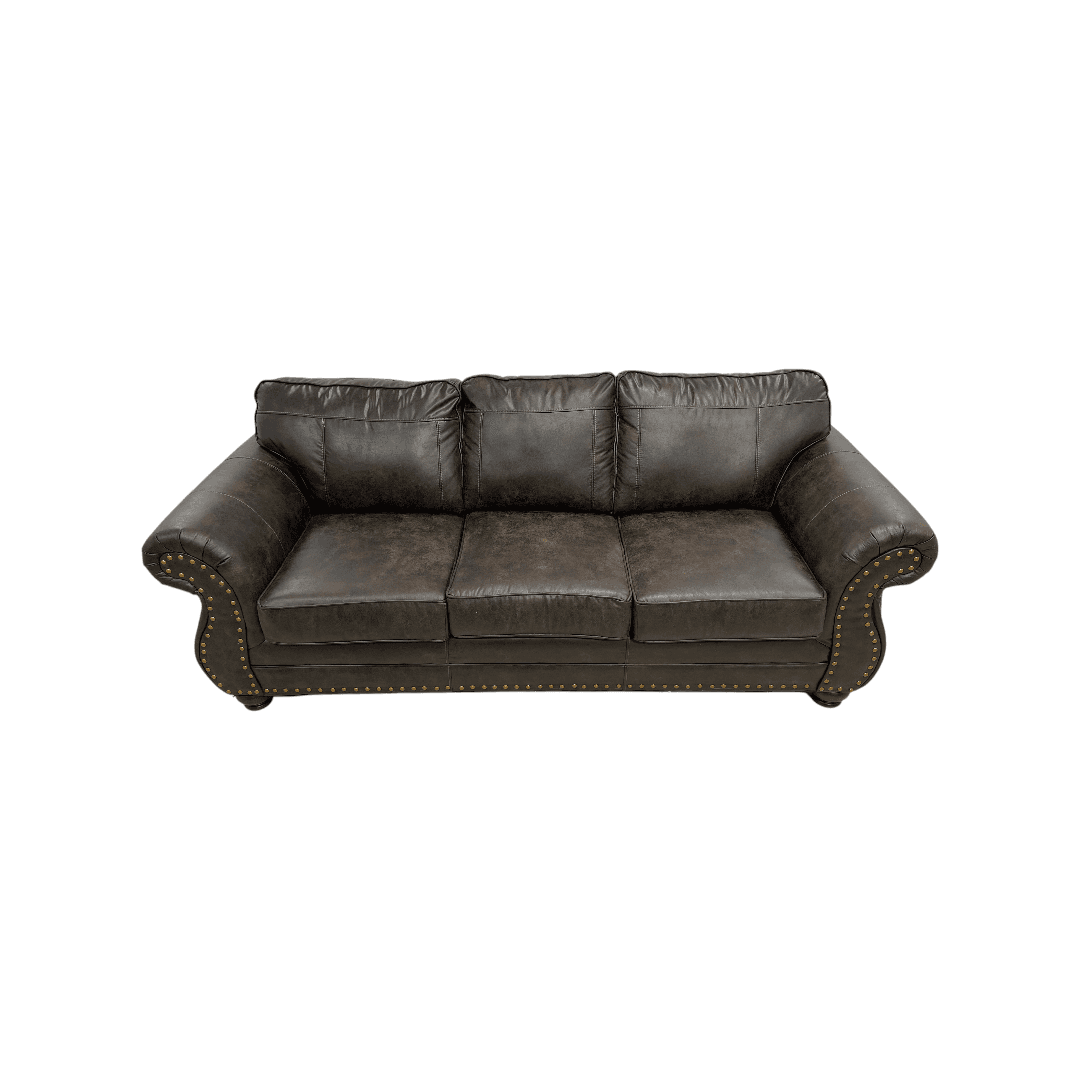 Canora Grey Macalla Faux Leather Sofa - Thumbnail 3