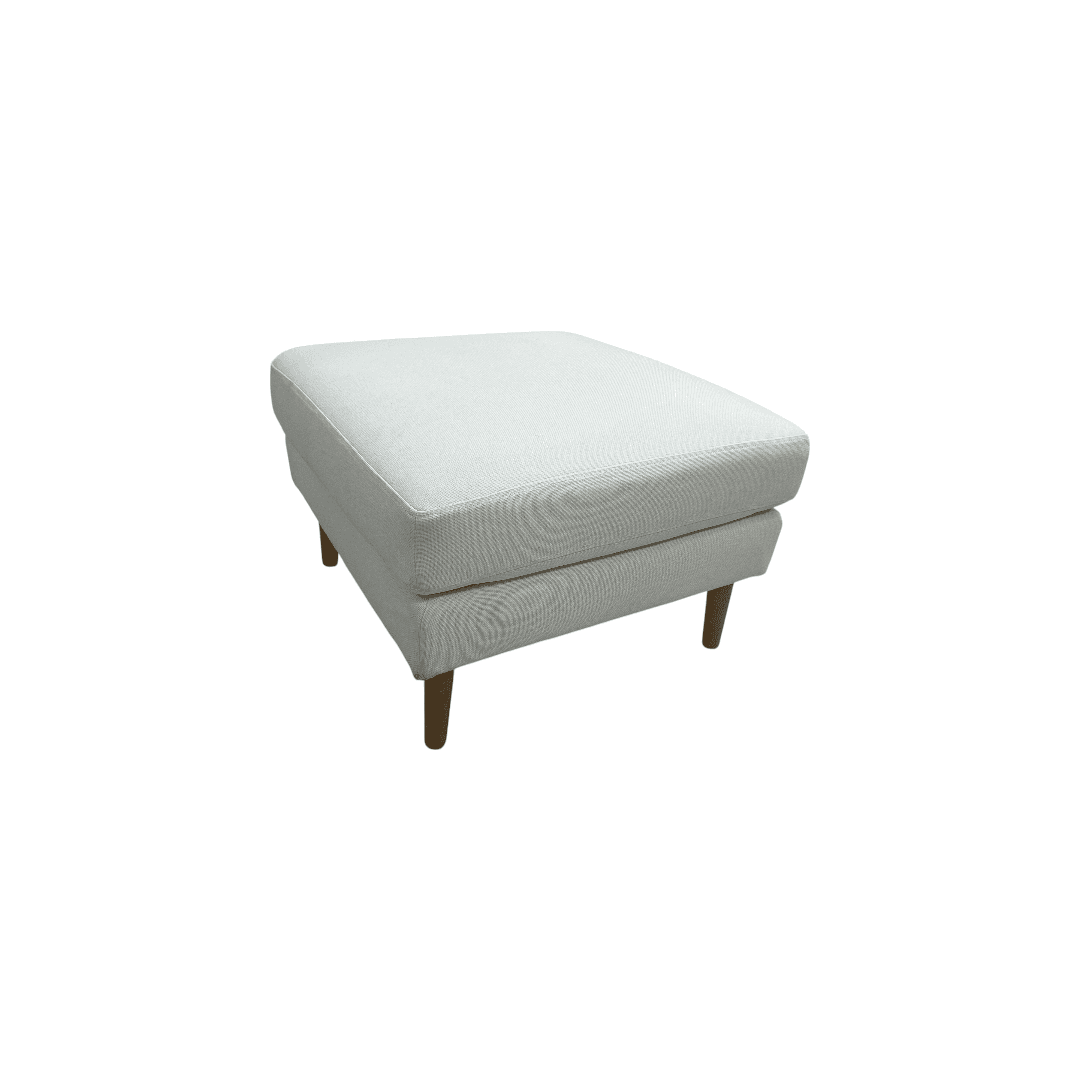 Burrow Nomad Ottoman - Cloud with Walnut Finish Leg - Thumbnail 7