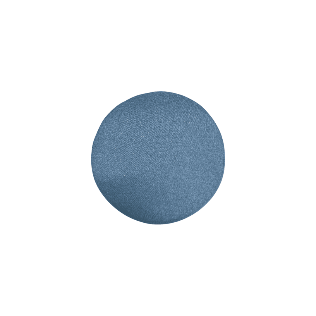 Skyline Furniture Round Thalia Ottoman in Velvet Ocean: Padded, Pine Frame Set of 2 - Basic - Thumbnail 6