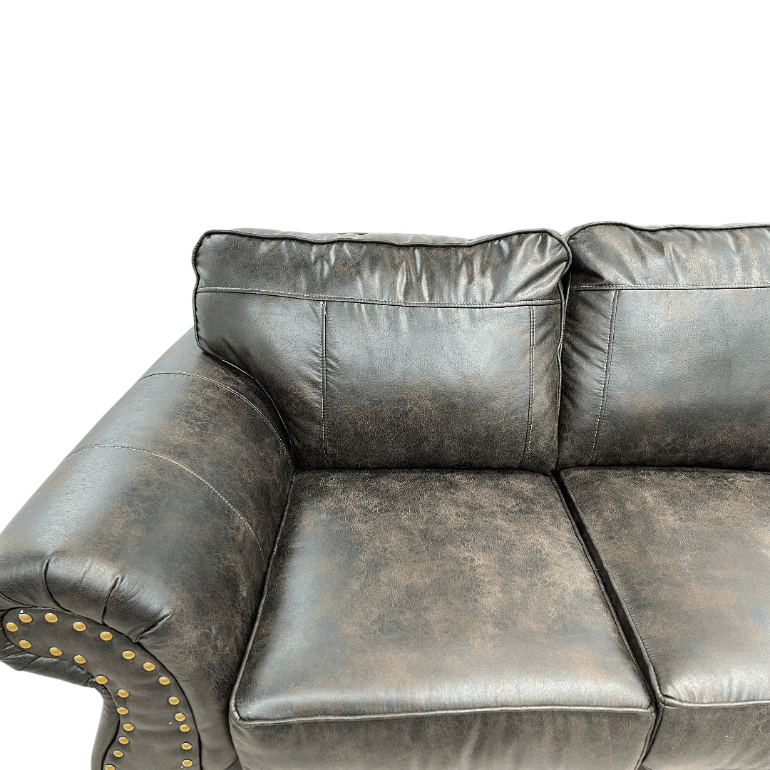 Canora Grey Macalla Faux Leather Sofa - Thumbnail 9