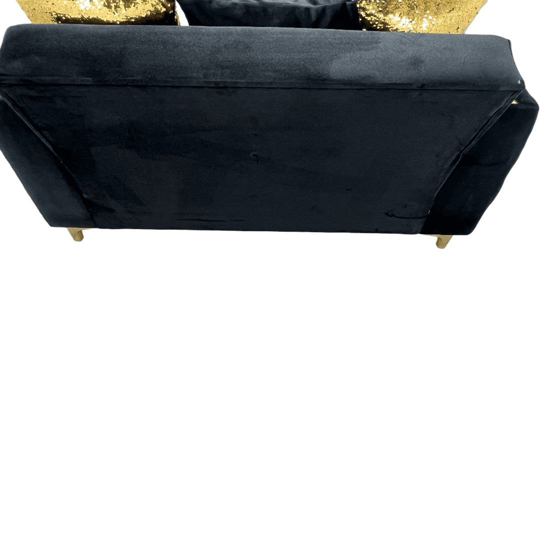 Latitude Run Lust Modern Style Loveseat In Black - Thumbnail 12