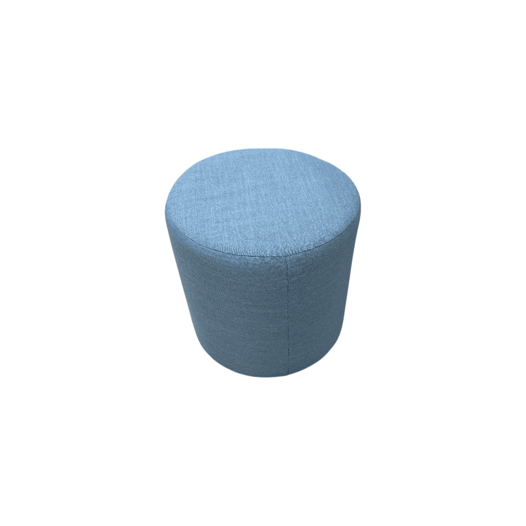 Skyline Furniture Round Thalia Ottoman in Velvet Ocean: Padded, Pine Frame Set of 2 - Basic - Thumbnail 7