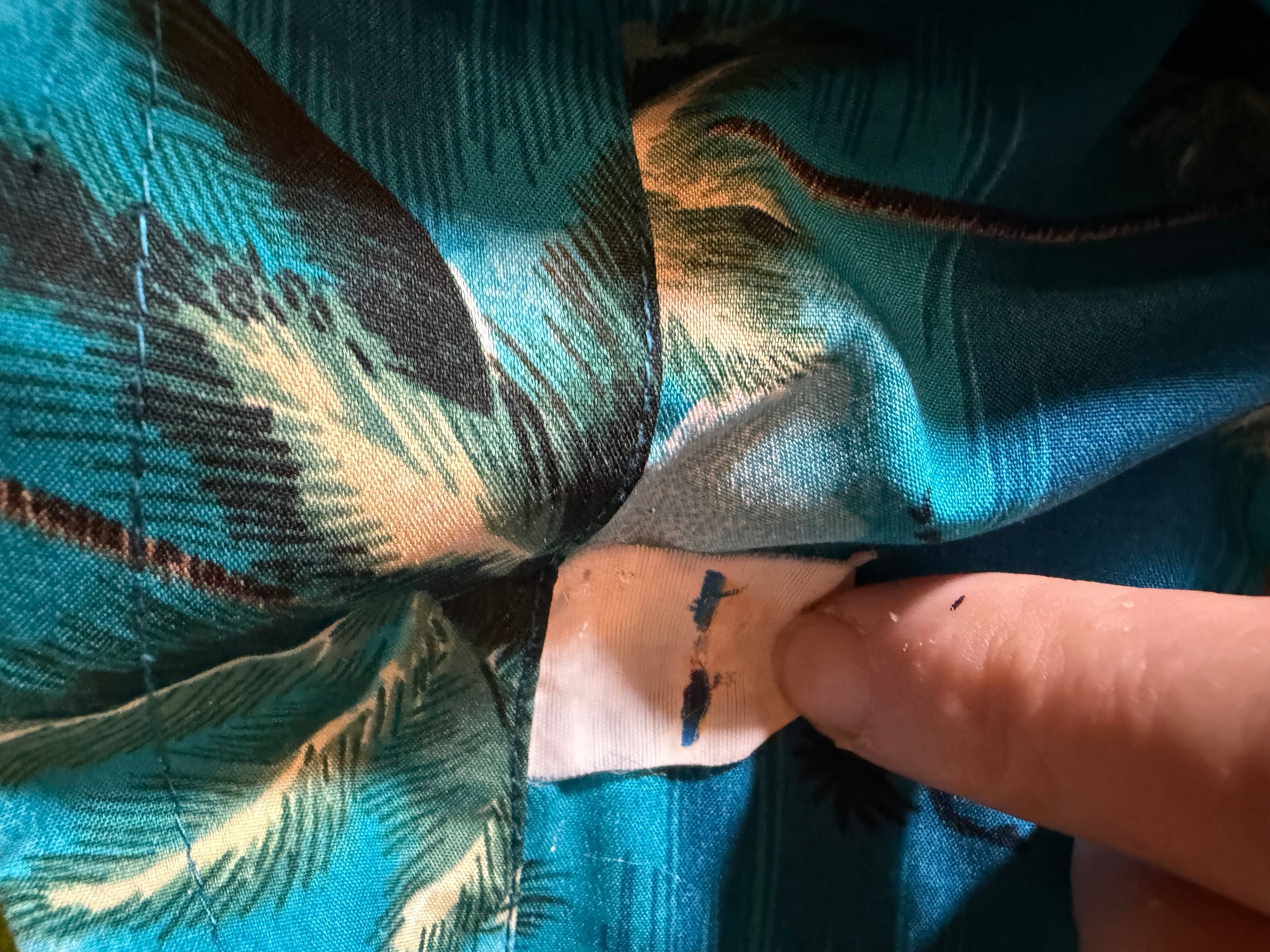 Hawaiian Aloha Shirt Blue Surf Woody Car Palm Beach Print Mens XL Camp Shirt - Thumbnail 3