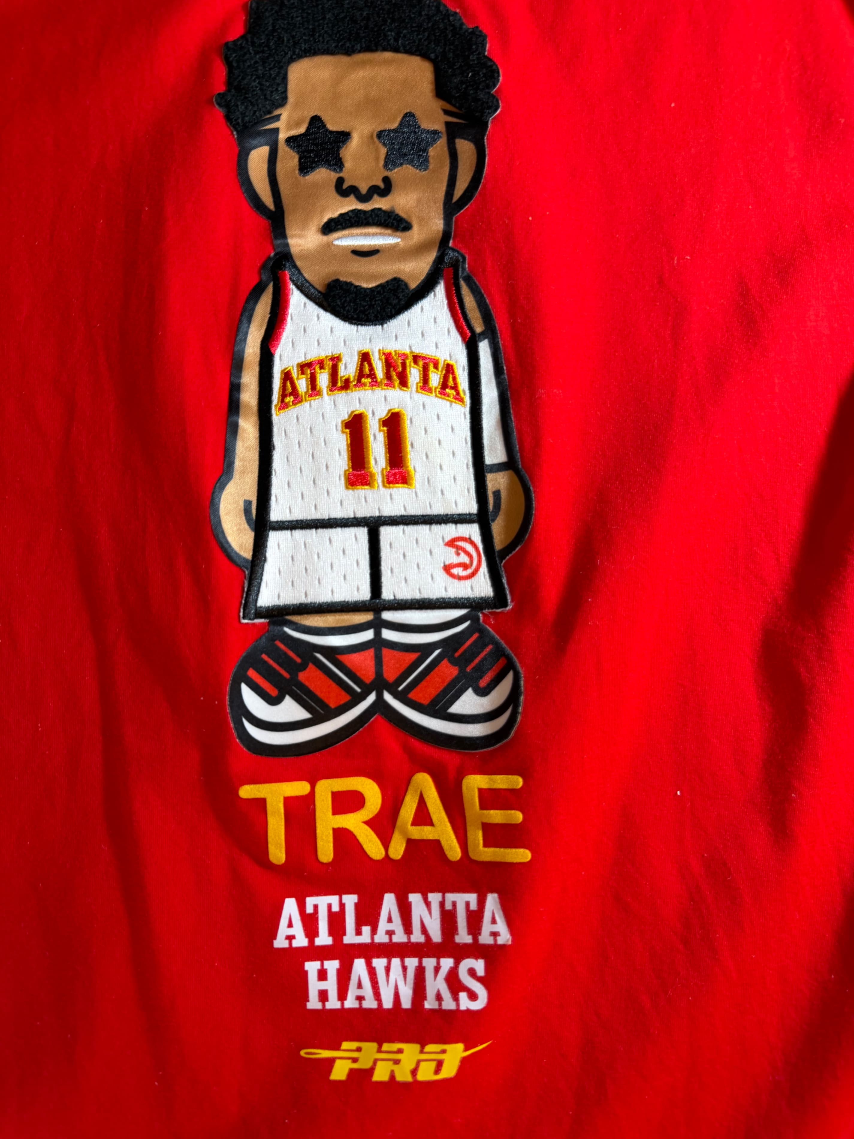 PRST Standard Atlanta Hawks Trae Young #11 Red Graphic T-Shirt Mens M - Thumbnail 6