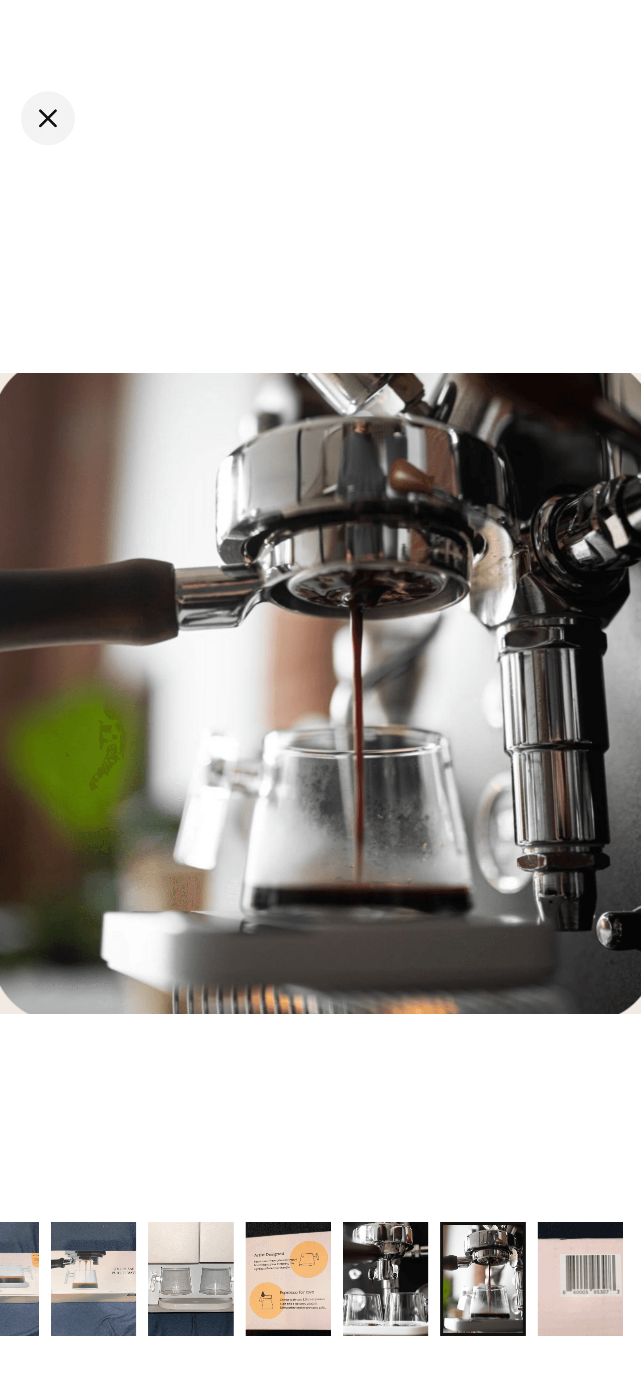Pure Over Espresso Artisan Design Glassware Kit Cup Set - Thumbnail 12