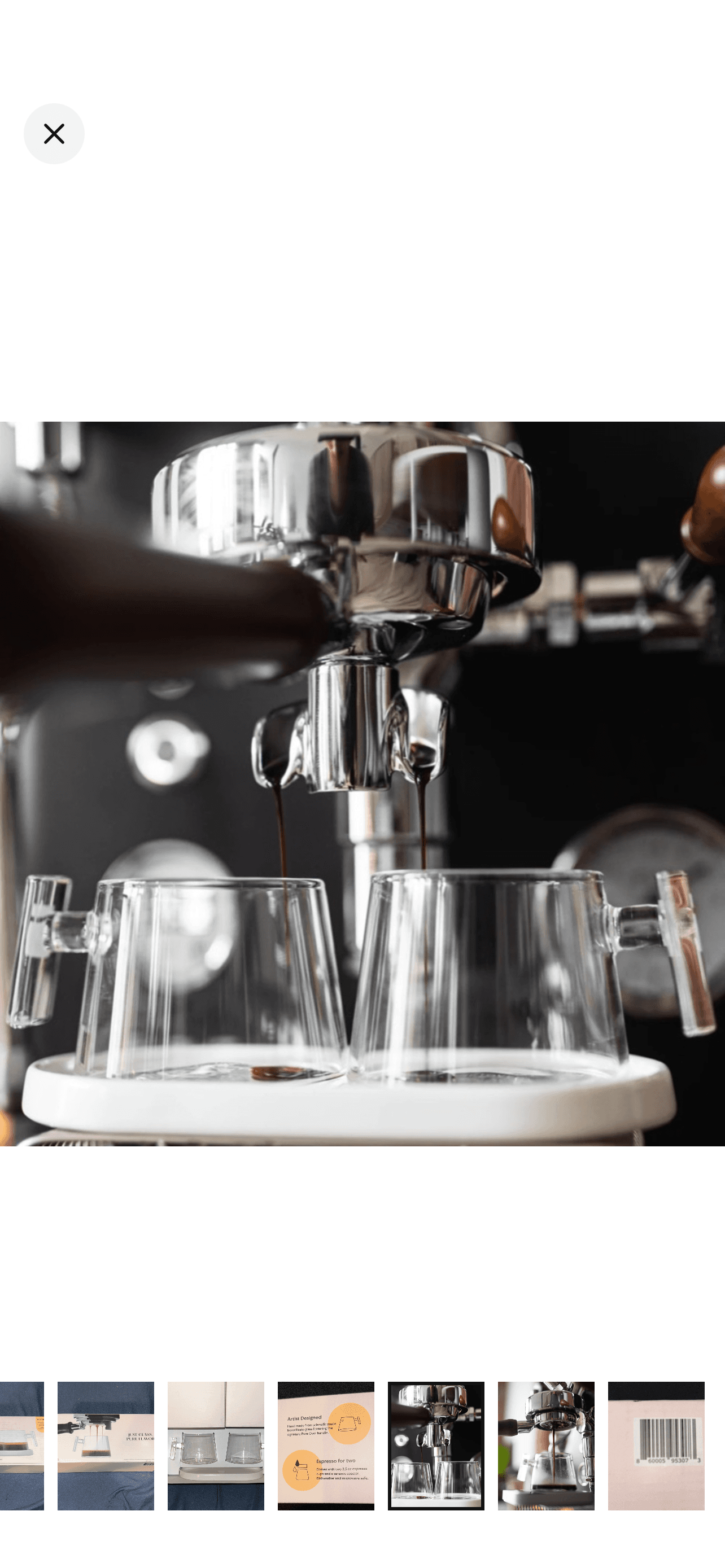 Pure Over Espresso Artisan Design Glassware Kit Cup Set - Thumbnail 13