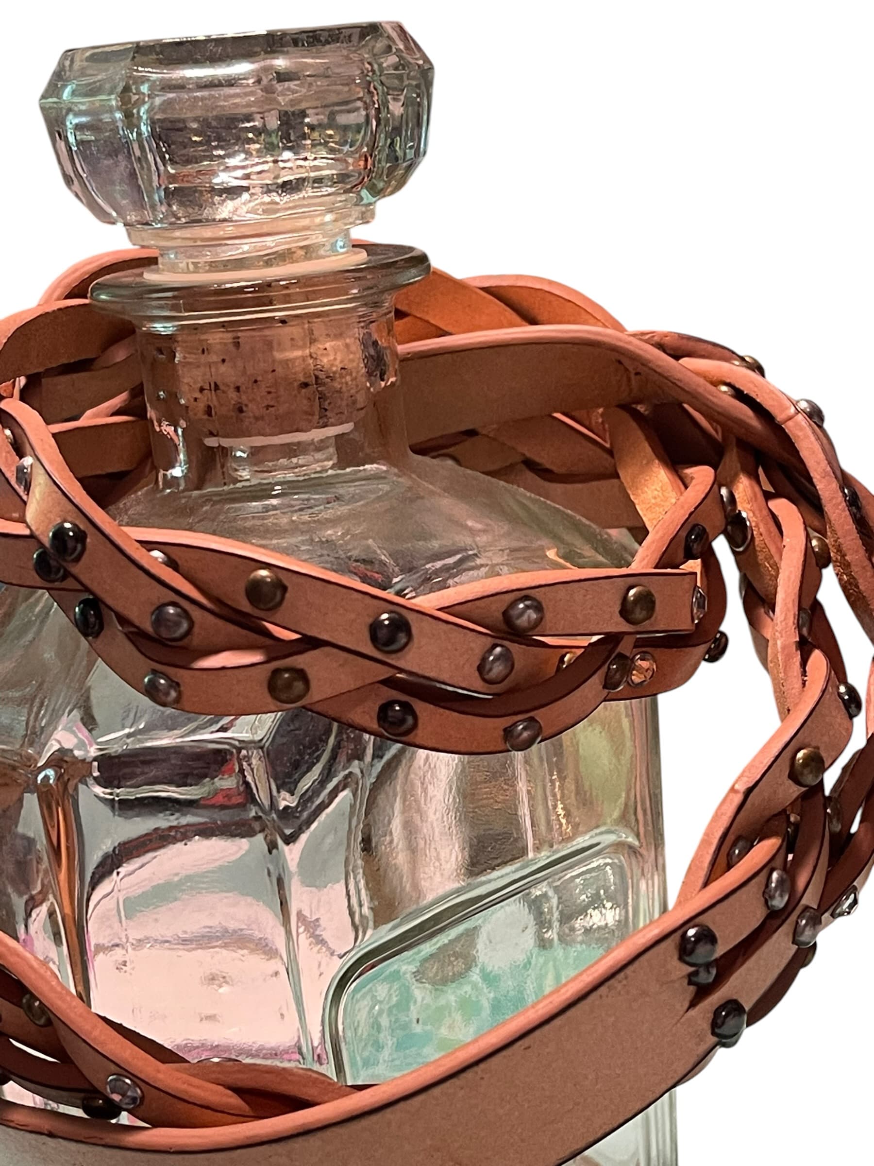 Bit & Bridle Women’s Braided Embellished Leather Western/Cowgirl Belt - Thumbnail 5