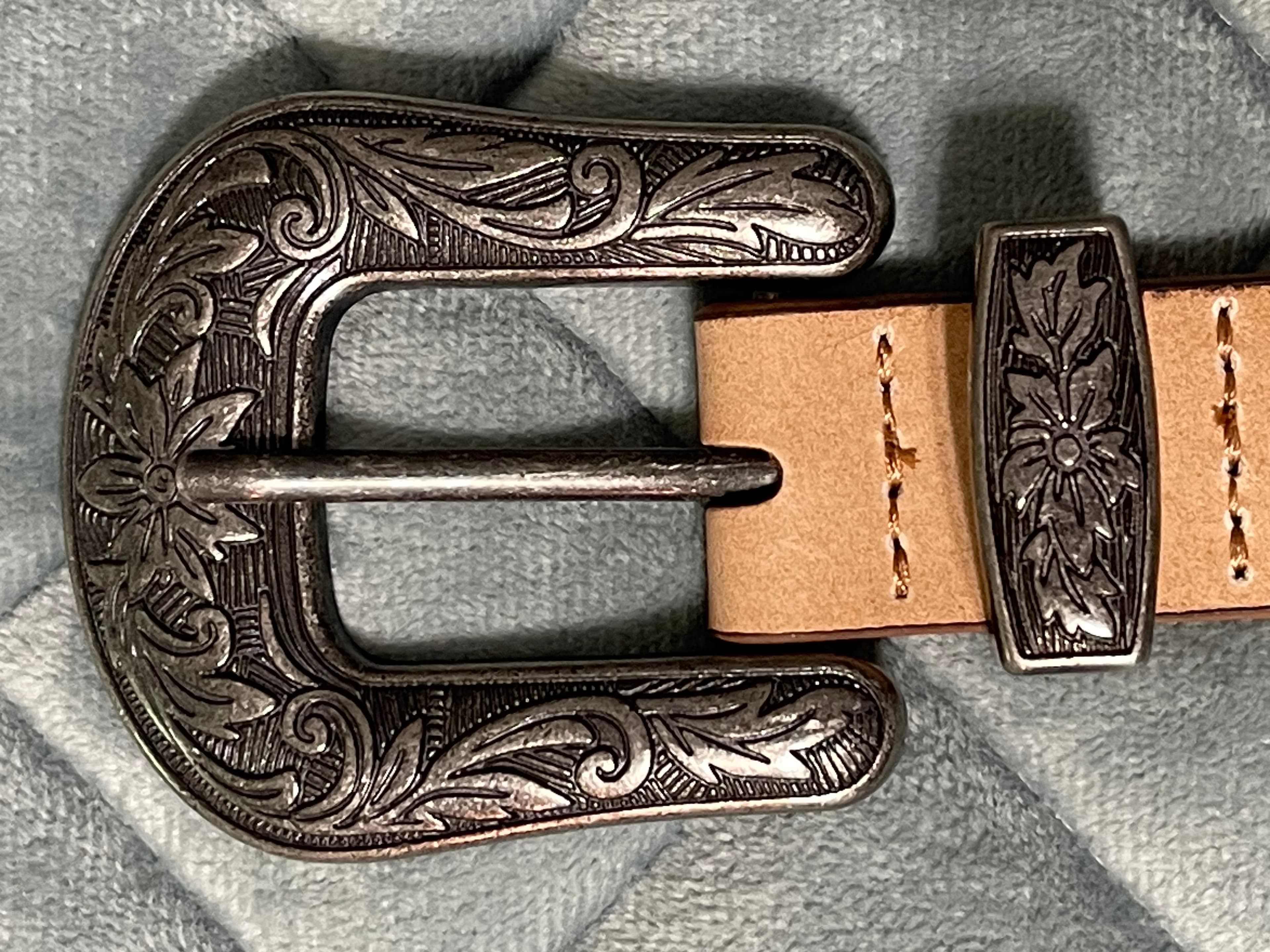Bit & Bridle Women’s Braided Embellished Leather Western/Cowgirl Belt - Thumbnail 8