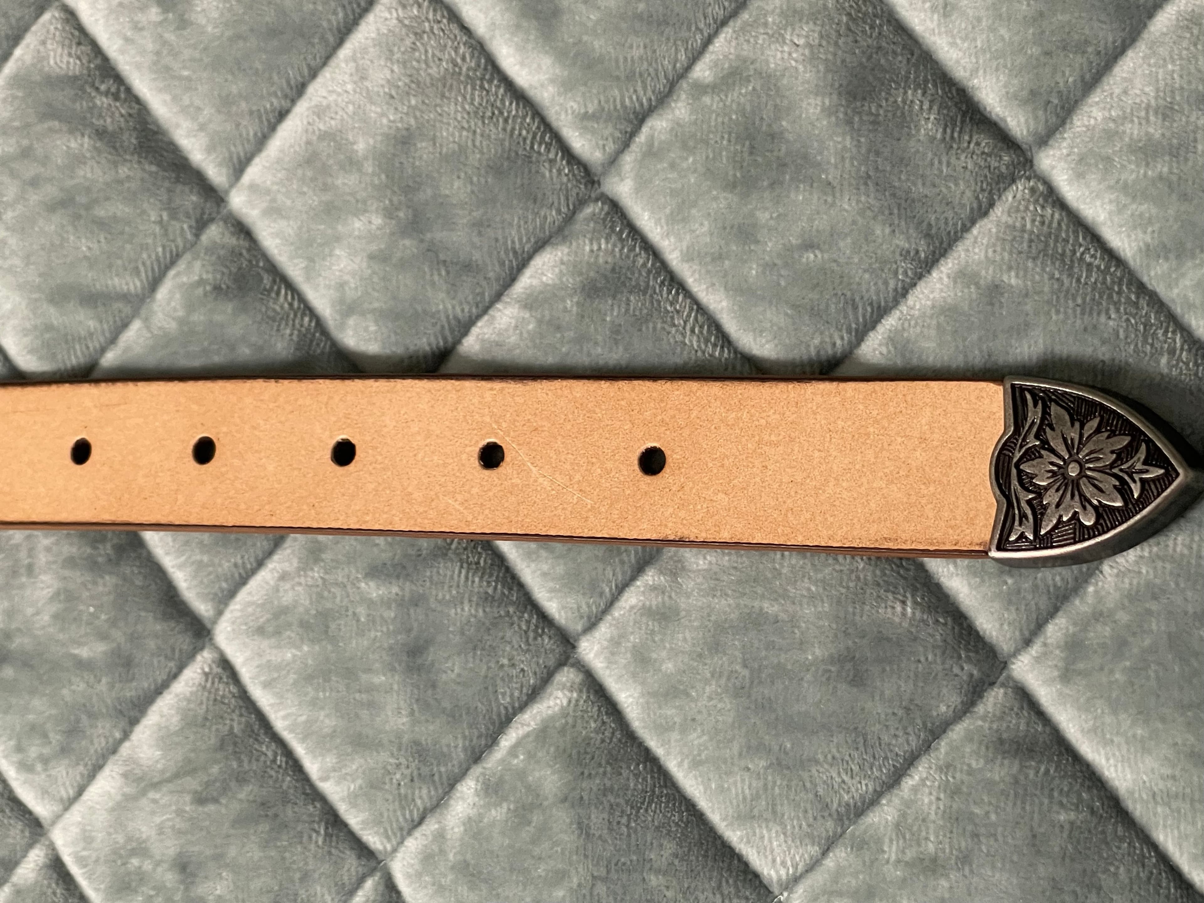 Bit & Bridle Women’s Braided Embellished Leather Western/Cowgirl Belt - Thumbnail 11