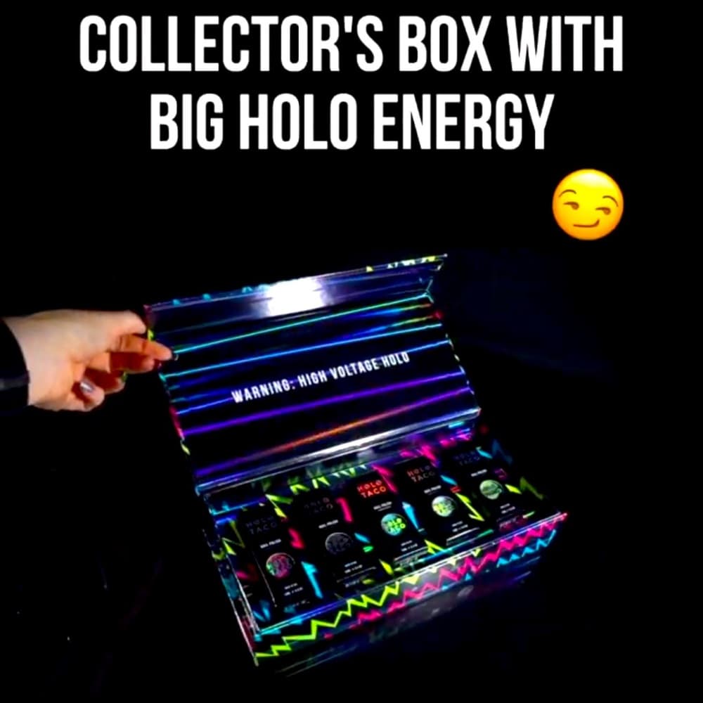 Electric Holos Collection BOX ONLY! LE+HTF, Sold out box 💿Holo Taco🌮 By Simply!