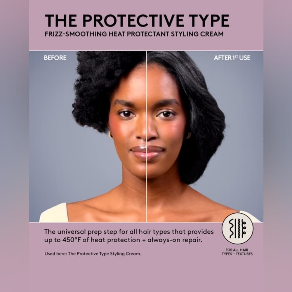 Fenty Beauty The Protective Type Frizz-Smoothing Heat Protectant Styling Cream - Thumbnail 2