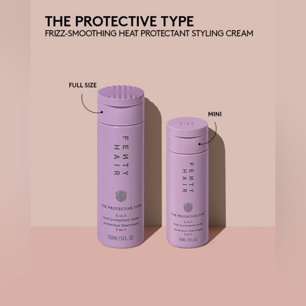Fenty Beauty The Protective Type Frizz-Smoothing Heat Protectant Styling Cream