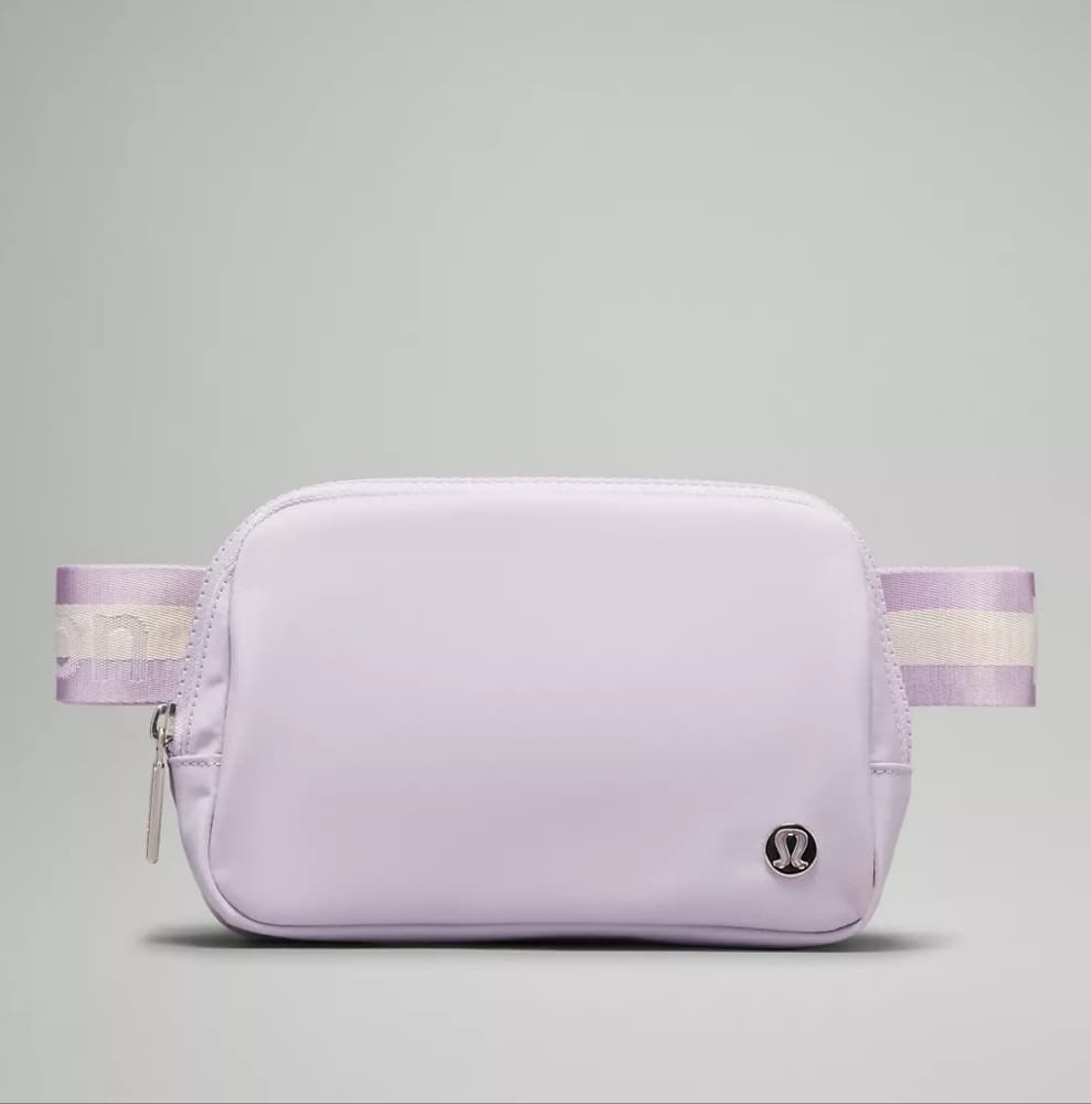 Lululemon Everywhere Belt Bag 1L WordMark In HTF Lilac Ether/White Opal/White - Thumbnail 12