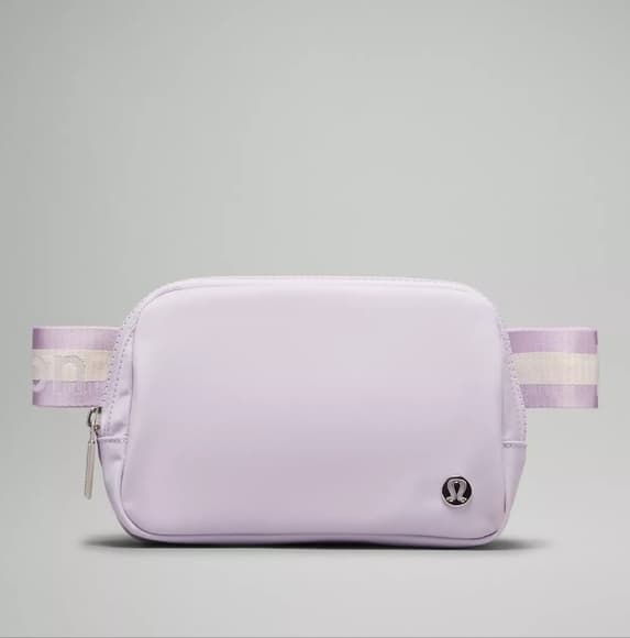 Lululemon Everywhere Belt Bag 1L WordMark In HTF Lilac Ether/White Opal/White - Thumbnail 13
