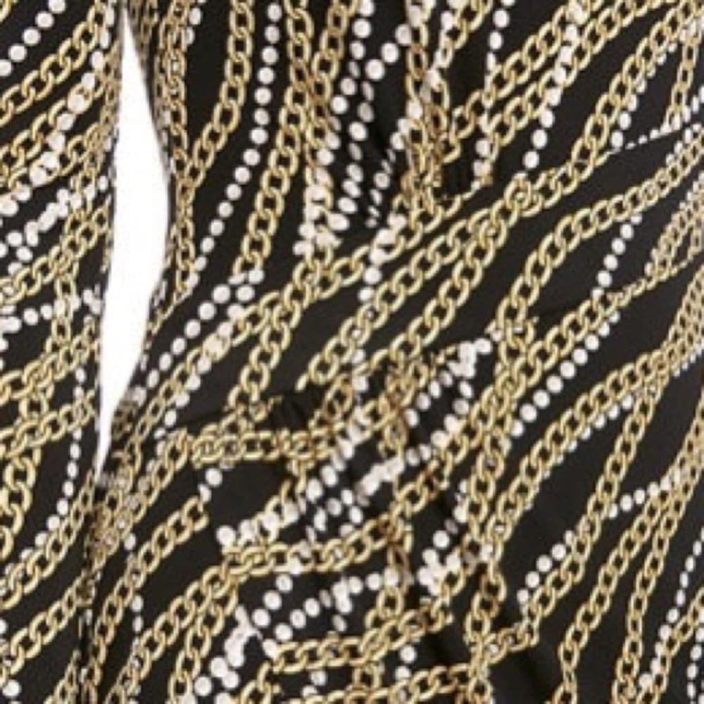 MICHAEL Michael Kors Lola Faux Wrap Dress -Chains - Thumbnail 4