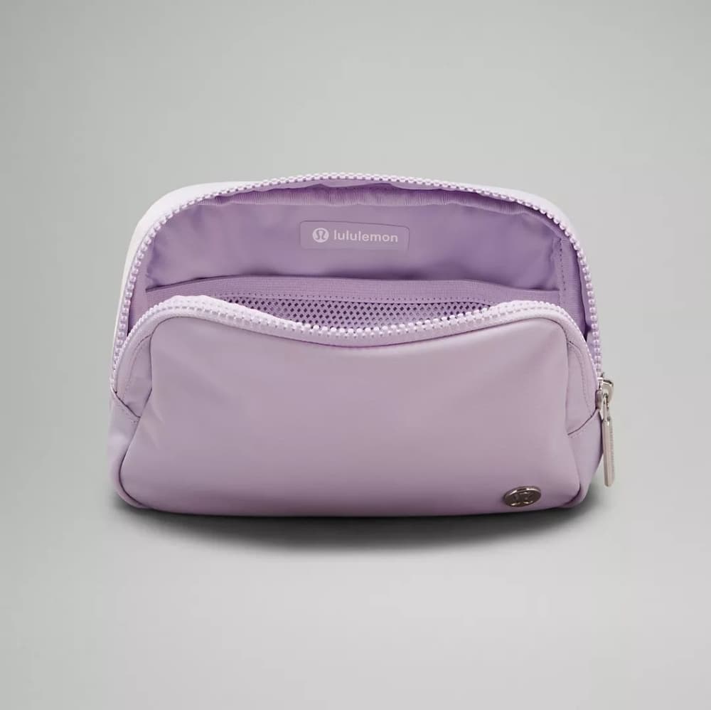 Lululemon Everywhere Belt Bag 1L WordMark In HTF Lilac Ether/White Opal/White - Thumbnail 2